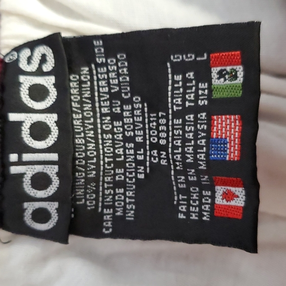 Vintage Adidas men windbreaker full lining tracking pants size L - Picture 5 of 13